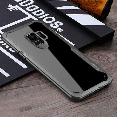 Anti-Drop Shockproof Transparent PC + Soft TPU Back Cover Case for Samsung Galaxy S9 - Grey