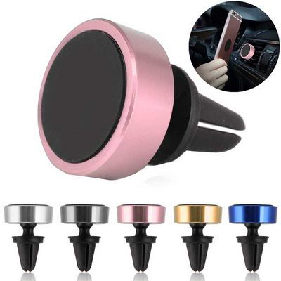 TP2 Car Holder Metal Air Vent Mount Dock Mobile Phone Holder for iPhone Samsung Xiaomi - Rose Gold