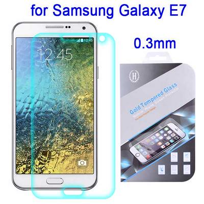 0.3mm Tempered Glass Screen Protector Guard Film Arc Edges for Samsung Galaxy E7(SM-E700)