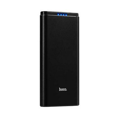 HOCO J2 10000mAh Dual USB Output Beibo Rapid Charging Power Bank with Anodized Aluminum Alloy Shell and LED Power Display QC3.0 QC2.0 Huawei FCP Support - Black