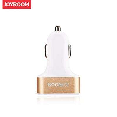 Joyroom M401 Universal Smart 4 USB Car Charger Adapter for Universal Devices - Gold 