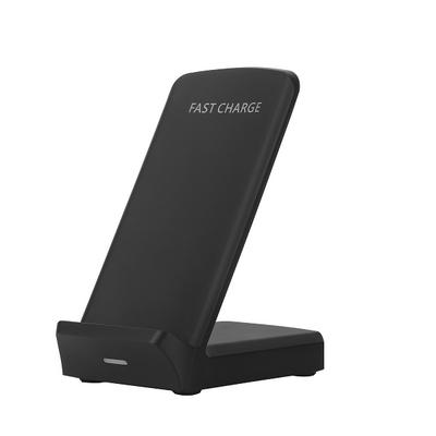 Q750 General Efficient Double Coil Fast Quick Universal Qi Wireless Charger Stand for Mobile Phone - Black