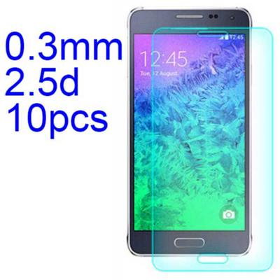 10Pcs 0.3mm 2.5D AGC Material Tempered Glass with Toyo Glue Electroplating Fingerprint Coating Screen Protector for Samsung Galaxy A7 (2017)