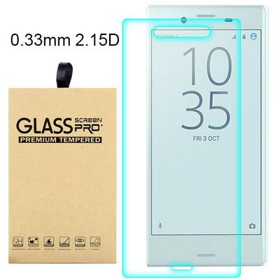 9H 0.3mm 2.15 Degree Curved Surface Tempered Glass Protector for Sony Xperia X compact