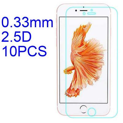 10Pcs 0.33mm 2.5D Ultra Thin Lobo Material Tempered Glass with Korean Glue Screen Protector for iPhone 7