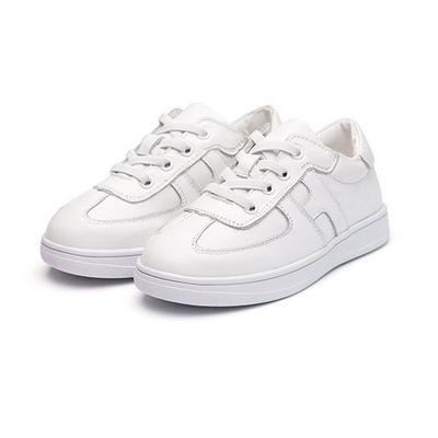 26-34 Yards First Layer Cowhide Genuine Leather Korean Version Children Casual Comfortable Sports Boys Girls Small White Shoes 