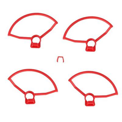4 Piece Propeller Protective Cover Guards Circle for DJI Spark Propeller - Red