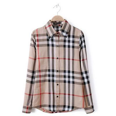 Classical USA Style Grating Shitsuke Chiffon Female T-shirt with M L XL 2XL Size  