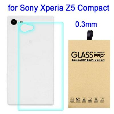 2.15D 0.3mm 9H Anti-Crack Series Tempered Glass Back Film Cover for Sony Xperia Z5 Compact