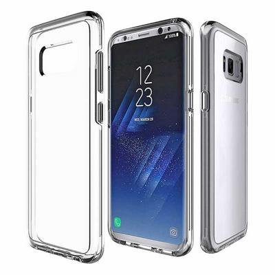 Crystal Transparent Shield 2 in 1 Detachable Soft TPU + Hard PC Back Cover Case for Samsung Galaxy S8 / G9500 