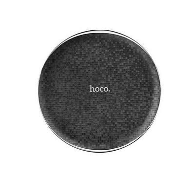 HOCO CW8 Mosaic Pattern Slim 7.5mm Compact Portable Universal Office Desktop Charging Mobile Phone Pad Streaming Wireless Sharger - Black