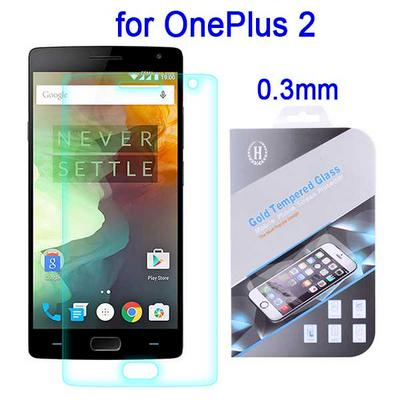 0.3mm Tempered Glass Screen Protector Guard Film Arc Edges for One Plus 2
