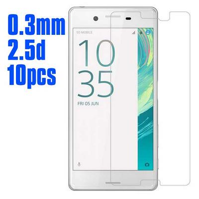No Package 10pcs 0.3mm 2.5D Arc Edge AGC Japan Toyo Glue Tempered Glass Film for Sony Xperia X / F5122 