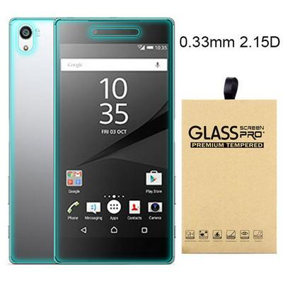 Anti-Crack Series 0.33mm 2.15D 9H Hardness Front + Back Tempered Glass Film for Sony Xperia Z5 Premium