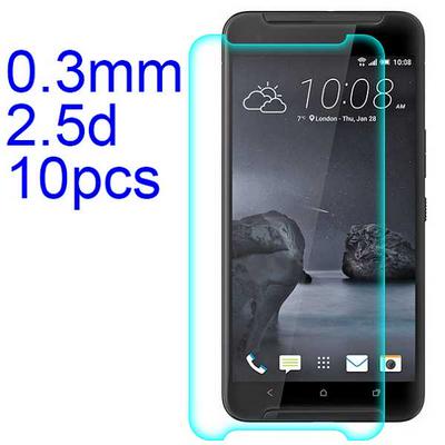 10Pcs 0.3mm 2.5D AGC Material Tempered Glass with Toyo Glue Electroplating Fingerprint Coating Screen Protector for HTC One X9