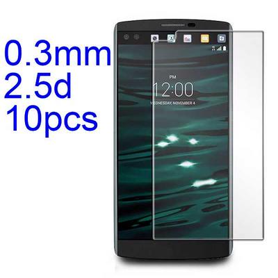 10Pcs 0.3mm 2.5D AGC Material Tempered Glass with Toyo Glue Electroplating Fingerprint Coating Screen Protector for LG Nexus 5X