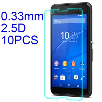 10Pcs 0.33mm 2.5D Lobo Material Tempered Glass with Korean Glue Screen Protector for Sony E4G \ Xperia E4G \ E4G-4.7