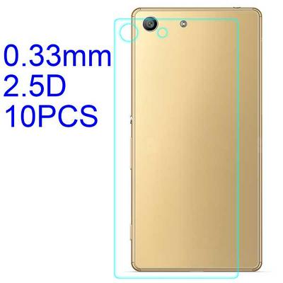 10Pcs 0.33mm 2.5D Lobo Material Tempered Glass with Korean Glue Back Cover Protector for Sony M5 \ Xperia M5 