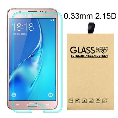 2.15D 0.33mm 9H Arc Edge Explosion-Proof Transparent Tempered Glass Screen Protector for Samsung Galaxy J5