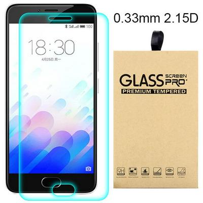 Anti-Crack Series Anti-Blue-Ray 0.33mm 2.15D 9H Hardness Tempered Glass Film for Meizu M3