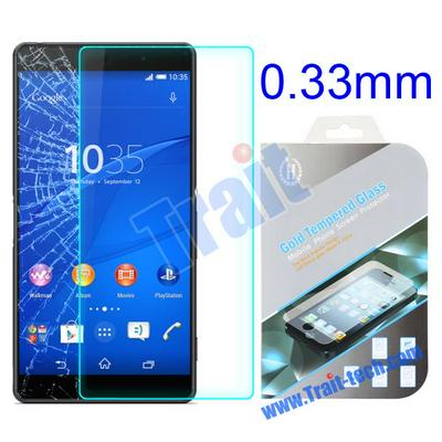 0.3mm 9 Hard Explosion-proof Tempered Glass Film Guard Screen Protector for Sony Xperia Z4 Z3X