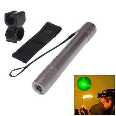 LT-603 Waterproof 532nm Green Laser Pointer Kits with Bicycle Handlebar - Silver