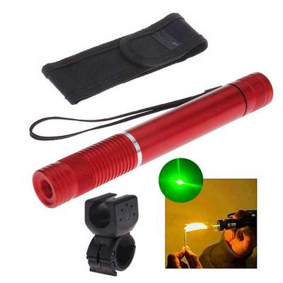LT - G008 532nm 5mw 18650 Green Laser Pointer Set with Bicycle Handlebar - Red