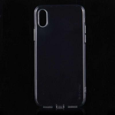 G-CASE Cool Series High Transparent Soft TPU Back Cover Case for iPhone X - Transparent