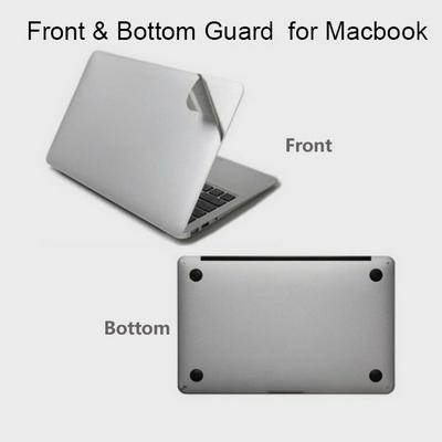 Front & Bottom Guard Full Body Sticker Surface Cover Protective Film for Macbook Pro 13inch - Silvery