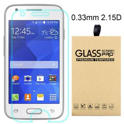 2.15D 0.33mm 9H Arc Edge Explosion-Proof Transparent Tempered Glass Screen Protector for Samsung Galaxy J1 Ace