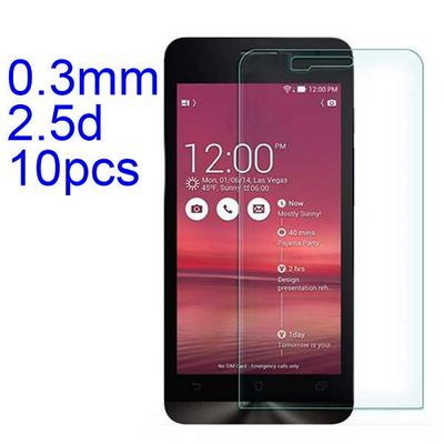10Pcs 0.3mm 2.5D AGC Material Tempered Glass with Toyo Glue Electroplating Fingerprint Coating Screen Protector for Asus Zenfone 5 A501CG