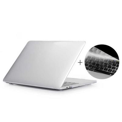 Enkay Hat-Prince 2 in 1 Crystal Hard PC + EU Veision Ultra Thin TPU Keyboard Guard Film Protector Cover Case for Apple MacBook Pro 13.3 Inch without Touch Bar (A1708) - White