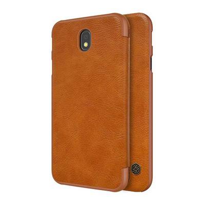 Nillkin Qin Series with Card Holder PU Leather + Hard PC Case for Europe Version Samsung Galaxy J5 (2017) - Brown