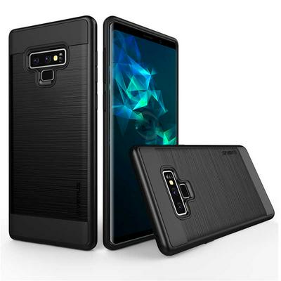 VERUS Brushed Armor 2 in 1 Detachable Shockproof Hard PC + Soft TPU Hybrid Back Cover Protective Case for Samsung Galaxy Note 9 - Black