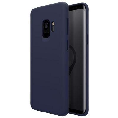 Nillkin Flex Pure Series Good Touch Feeling Solid Color Soft Silicone Back Cover Protective Case for Samsung Galaxy S9 - Navy Blue 