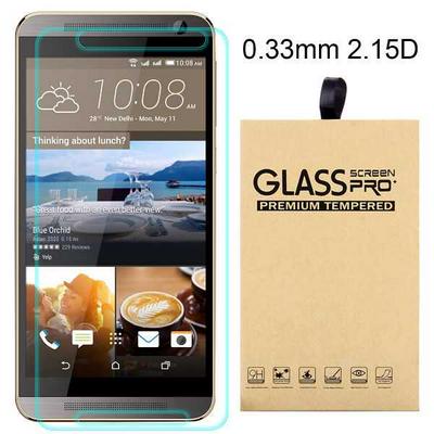 2.15D 0.33mm 9H Arc Edge Explosion-Proof Transparent Tempered Glass Screen Protector for HTC One E9