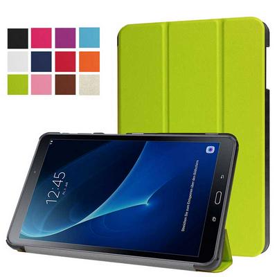 Tri-fold Flip Stand PU Leather Case for Samsung Galaxy Tab A 10.1/ T580 T585 Green