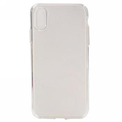 Shockproof Anti-Scratch Transparent Soft TPU Back Cover Protective Case for iPhone XR 6.1 - White