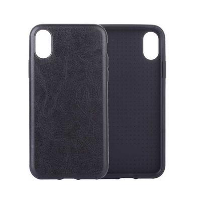 Crazy Horse Pattern Soft TPU Back Cover Case for iPhone XR 6.1 - Black