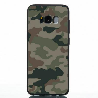Painted Frosted Anti-Scratch Soft TPU Back Cover Protective Case for Samsung Galaxy S8 / G9500 - Camouflage