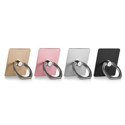 Universal Finger Ring Mobile Phone Stand Fixed Paste Type Anti-drop Creative Hanging Buckle Holder-Random Color