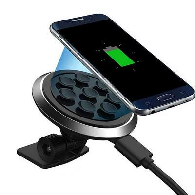 Wireless Car Mount Charger Charging Pad Station Holder Stand Cradle for Samsung iPhone all Qi Devices