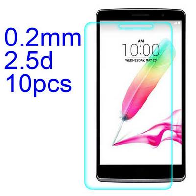 10Pcs 0.3mm 2.5D AGC Material Tempered Glass with Toyo Glue Electroplating Fingerprint Coating Screen Protector for LG G4 Stylus