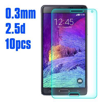 No Package 10Pcs 2.5D 0.3mm Premium Tempered Glass Screen Protector for Samsung Galaxy Note 4 N910