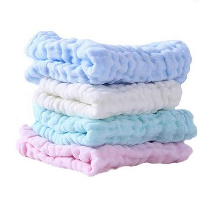 Pure Cotton Gauze Baby Multi-purpose Six-layer Cotton Handkerchief Stretch 32 * 32CM