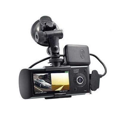 X3000 HD Wide-angle Night Vision Dual-lens Camera Tachograph R300 GPS Logger Support Motion Detect G-Sensor AV Out