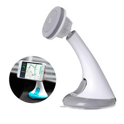 HOCO CA7 Sucking Disc Magnetic Mobile Phone Car Holder - Grey