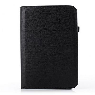 360 Degree Rotating Lichee Pattern Stand Flip PU Leather Case with Elastic Band Universal for 10 Inch Tablet for Lenovo Yoga Tab3 Pro ASUS ZenPad 10 (Z300C) Samsung Glaxaxy Tab S T800 - Black