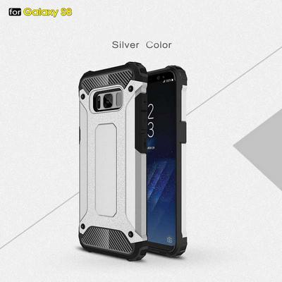 Armor 2 in 1 Detachable Hard PC + Soft TPU Hybrid Back Cover Case for Samsung Galaxy S8 / G9500 - Silver Color