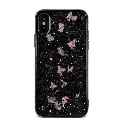 Colored Painting Transparent Soft TPU Back Cover Case for iPhone XR 6.1 - Black